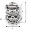 Double Folding Pad Eye