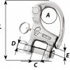 HR snap shackle with Clevis Pin Swivel